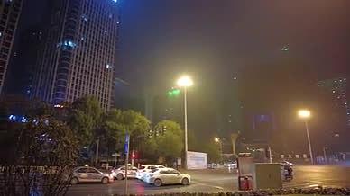 湖南郴州樟树岭夜景动感车流实拍视频视频的预览图